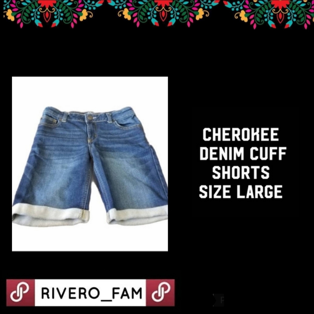 CHEROKEE | CUFFED JEAN SHORTS